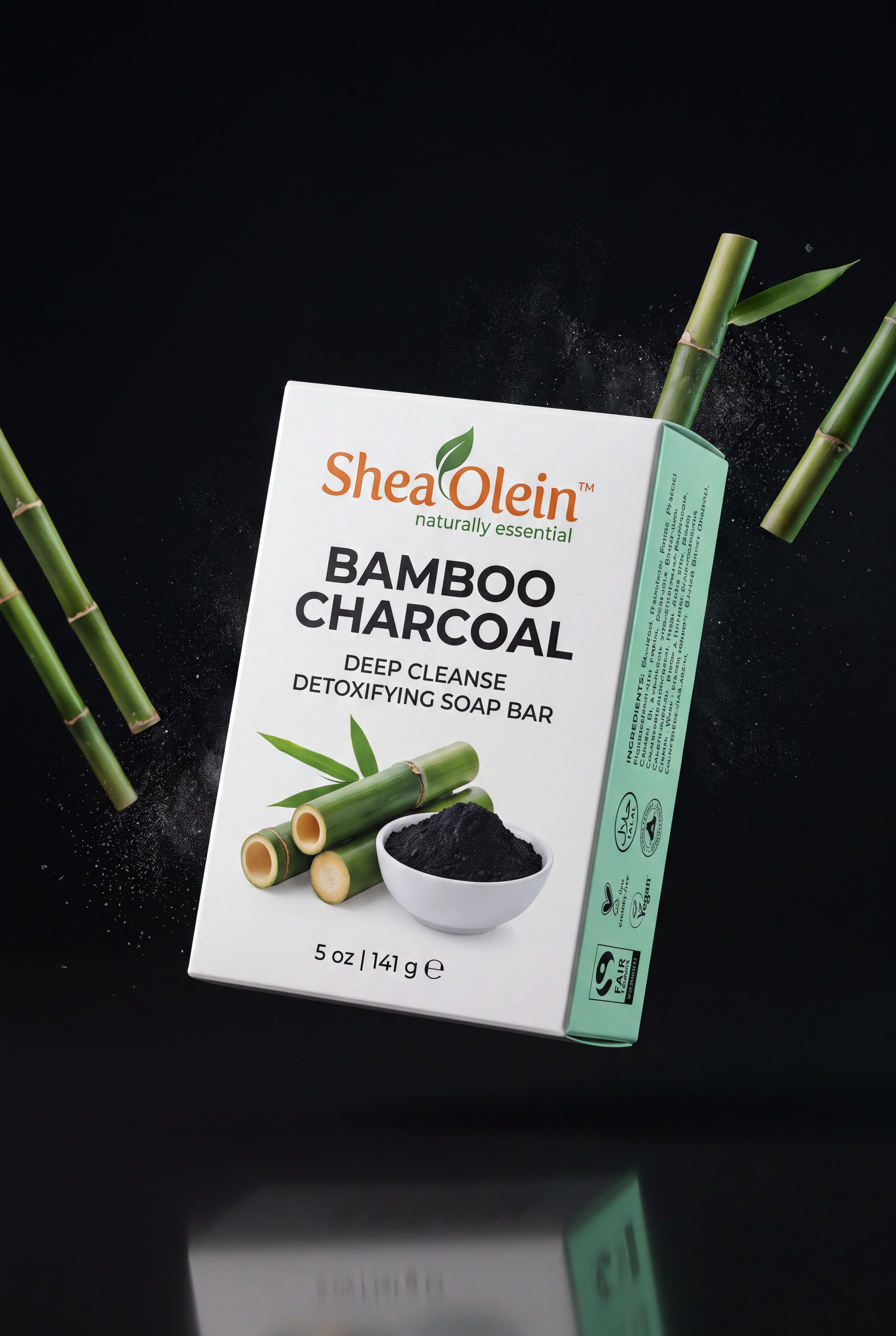 Bamboo Charcoal Deep Cleanse Detoxifying Soap Bar · 5 oz / 141 g by Shea Olein