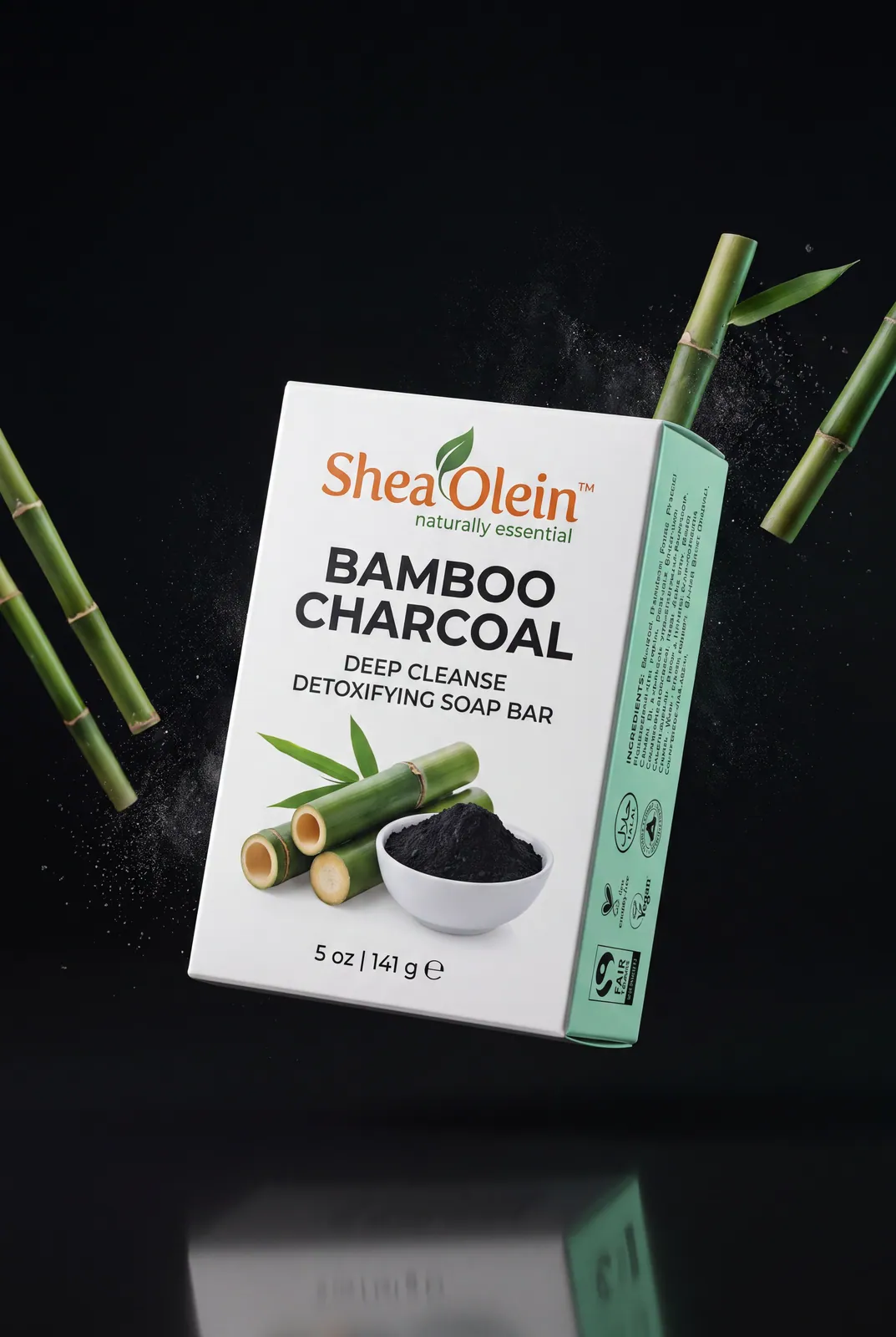Bamboo Charcoal Deep Cleanse Detoxifying Soap Bar · 5 oz / 141 g by Shea Olein