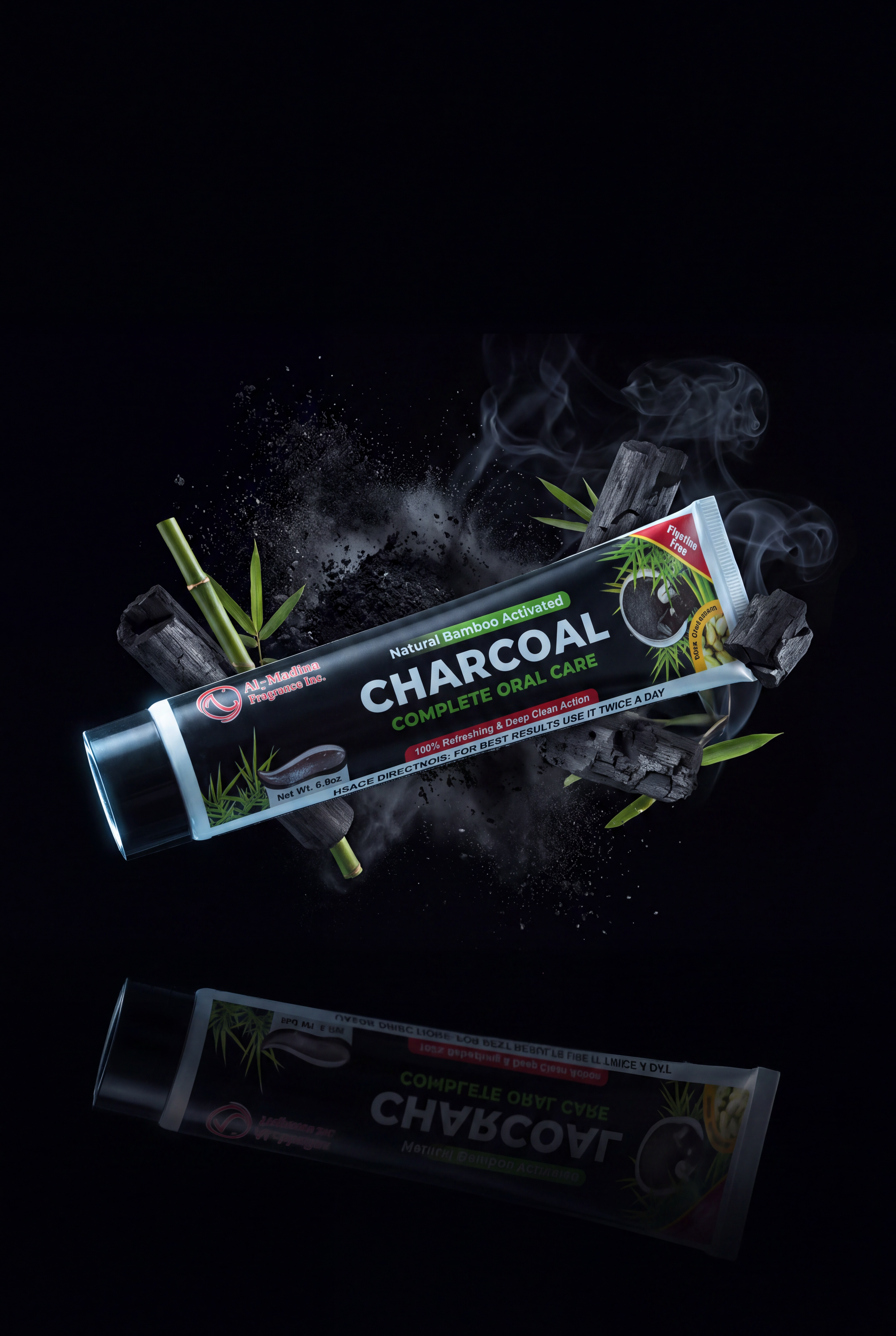 Charcoal Natural Bamboo Activated · 6.8 oz by Al-Madina