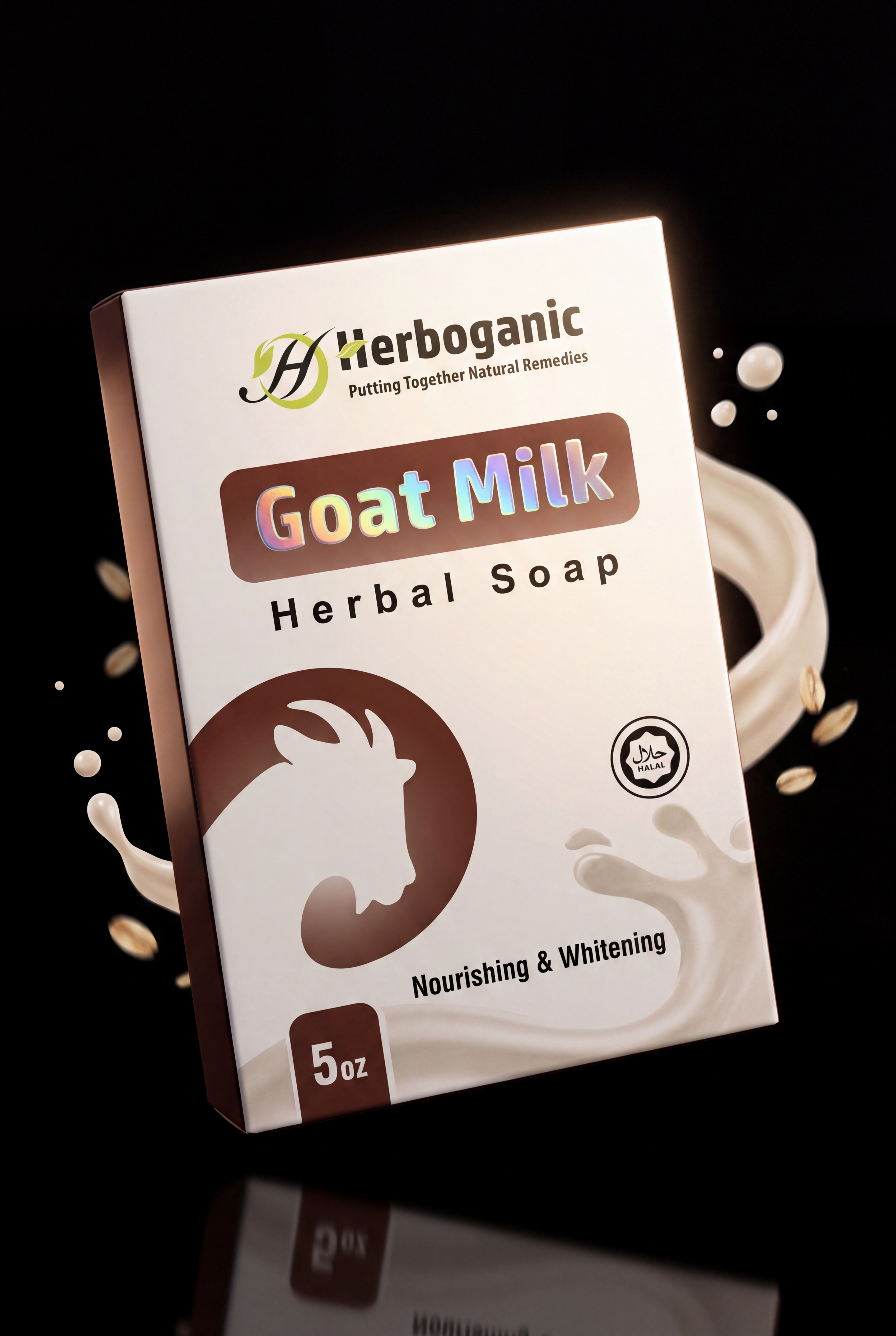 Goat Milk Herbal Soap · 5 oz by Herboganic
