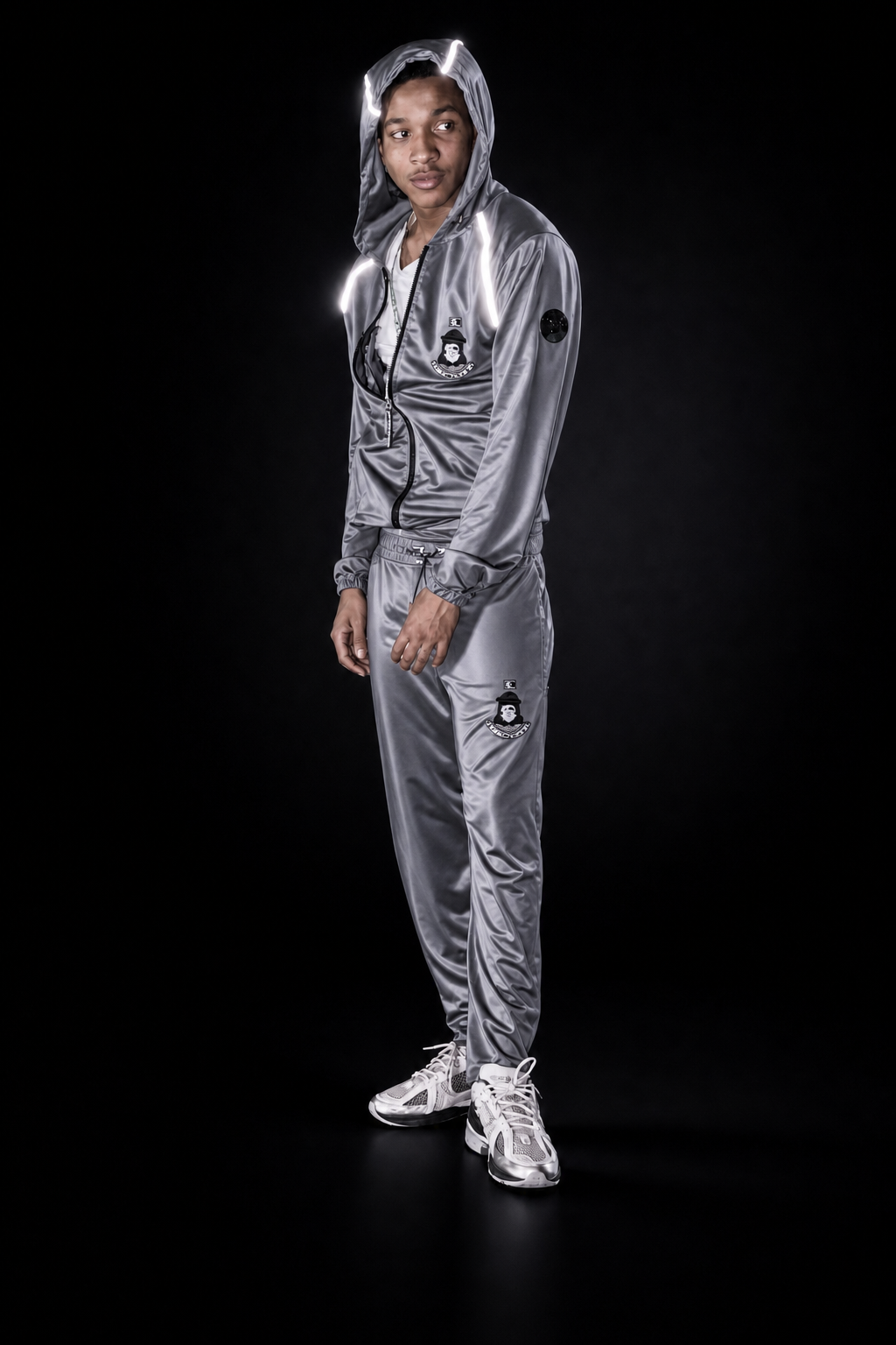 Reflective Ops Tracksuit — Silver